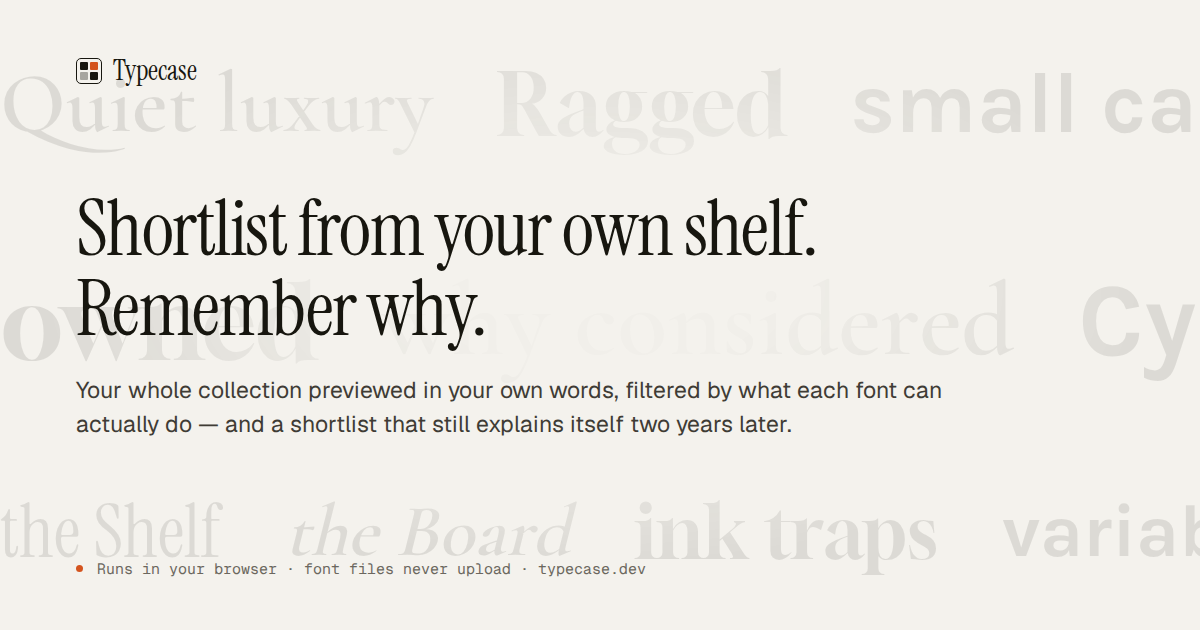 I wrote a 40-page spec for a font tool, then the research killed half of it